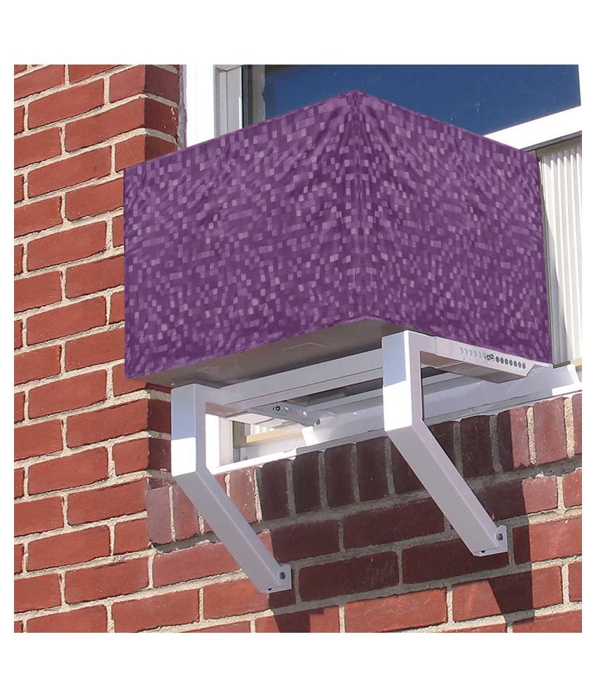     			E-Retailer Single PVC Purple AC Cover for 2 Ton Window AC