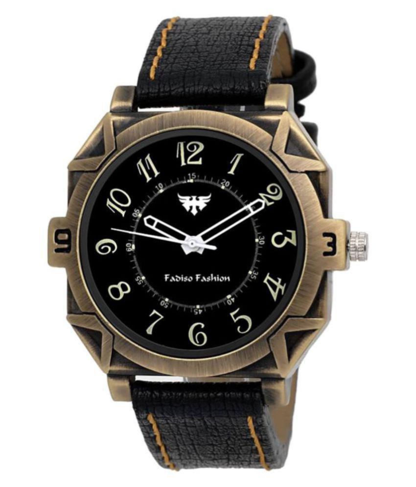 Fadiso Fashion FF3099 Leather Analog Men's Watch