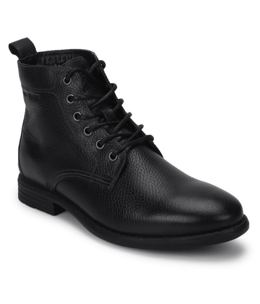 Red Tape Black Casual Boot - Buy Red Tape Black Casual Boot Online at ...