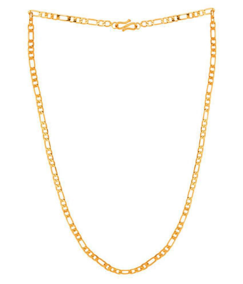     			Shankhraj Mall Gold Plated Mens Women Necklace Chain-10021