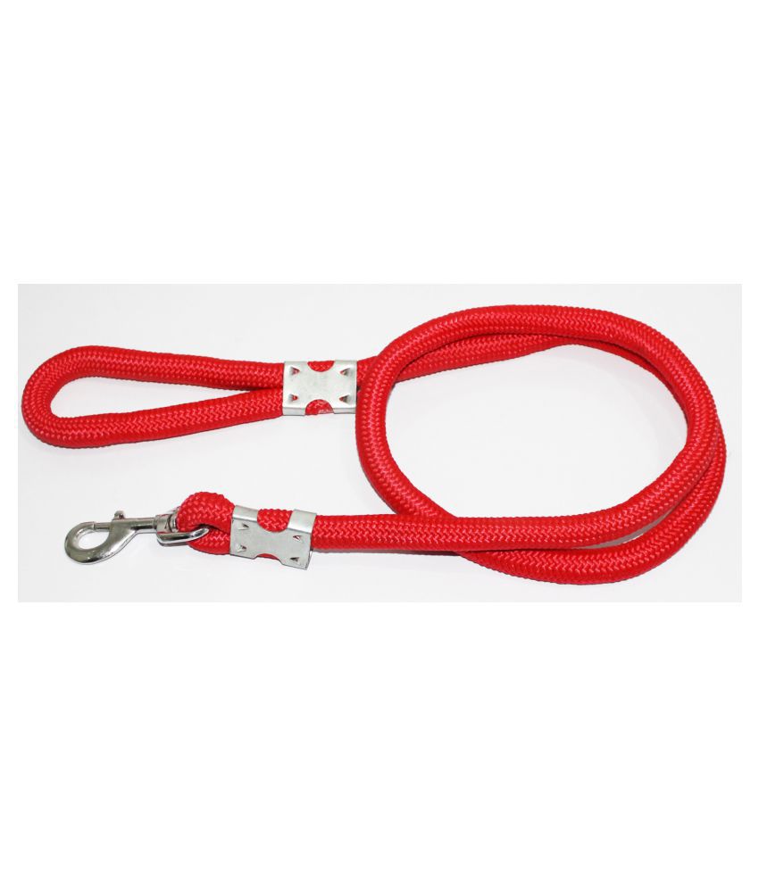     			Petshop7 Premium Quality Strong & Durable Dog Leash Red Rope 18mm Length - 58inch