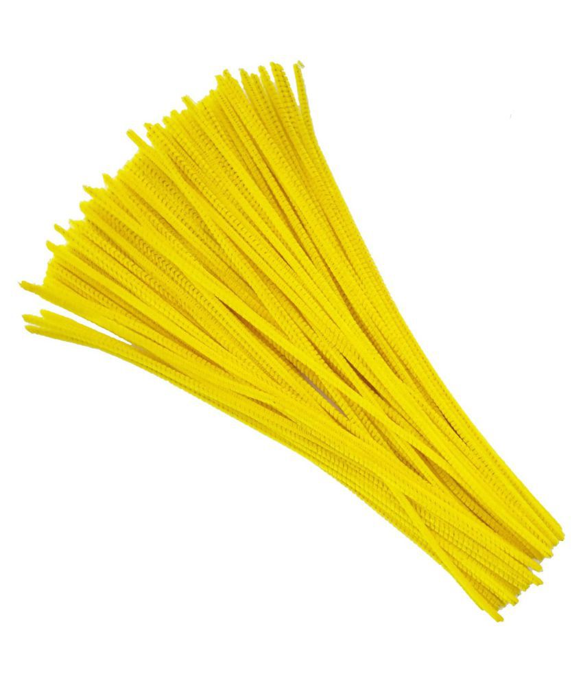     			Pipe Cleaners 25 Pcs ,Chenille Stems for DIY Crafts Decorations Creative School Projects (6 mm x 12 Inch) , Color Yellow