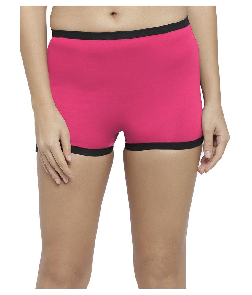     			N-Gal Cotton Women's Boy Shorts ( Pink )