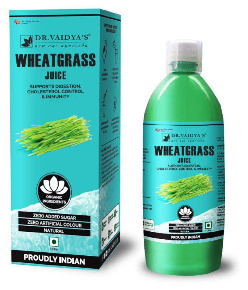 Dr Vaidyas's Wheatgrass Juice Liquid 1 l Pack Of 1