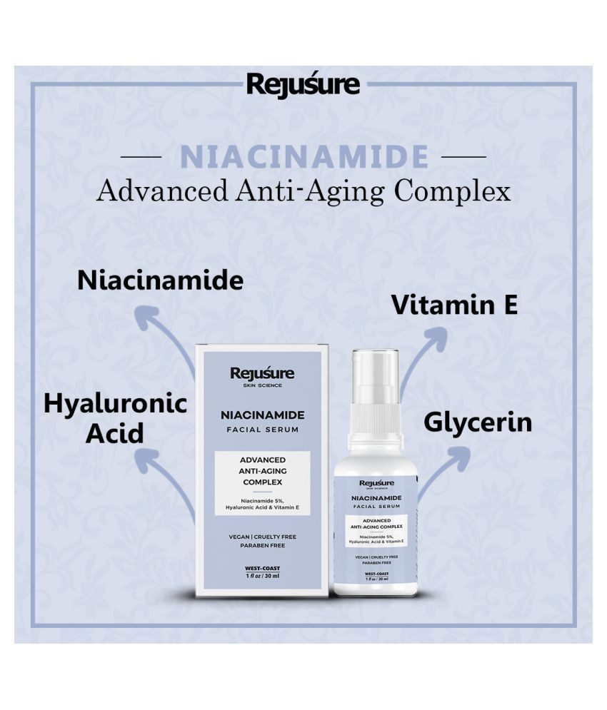 Rejusure Niacinamide Facial Serum Advance Anti Aging Face Serum 30 mL Buy Rejusure