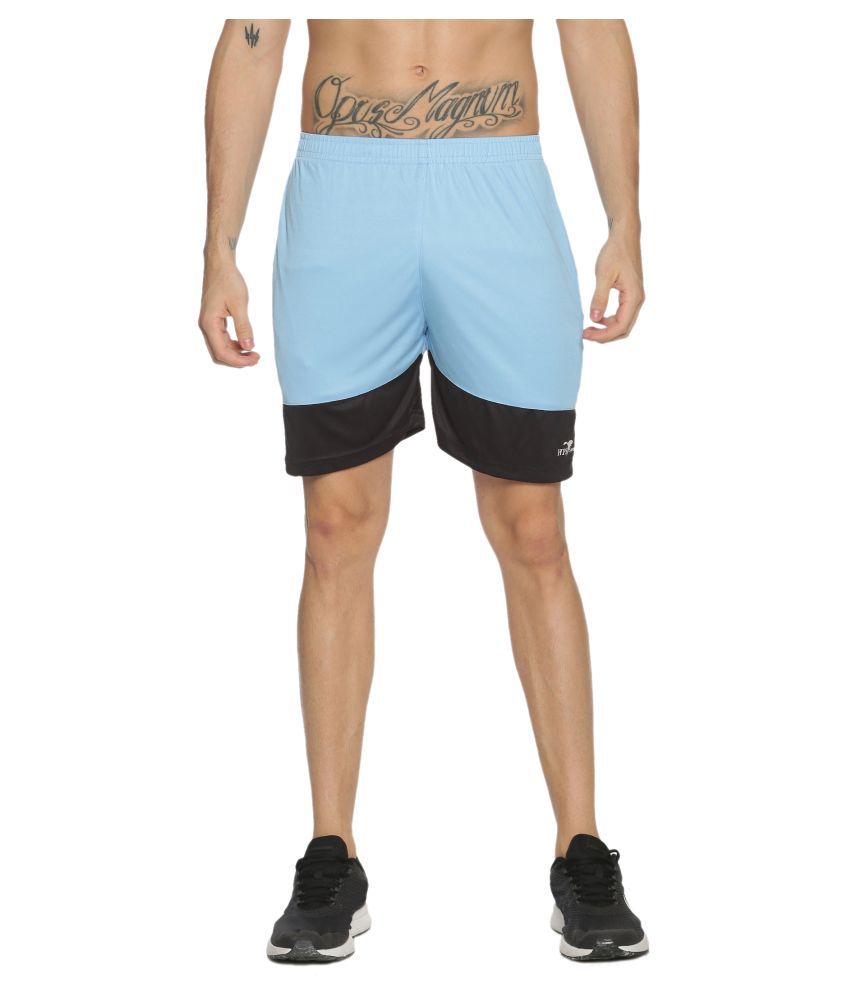     			HPS Sports Sky Blue Polyester Outdoor & Adventure Shorts