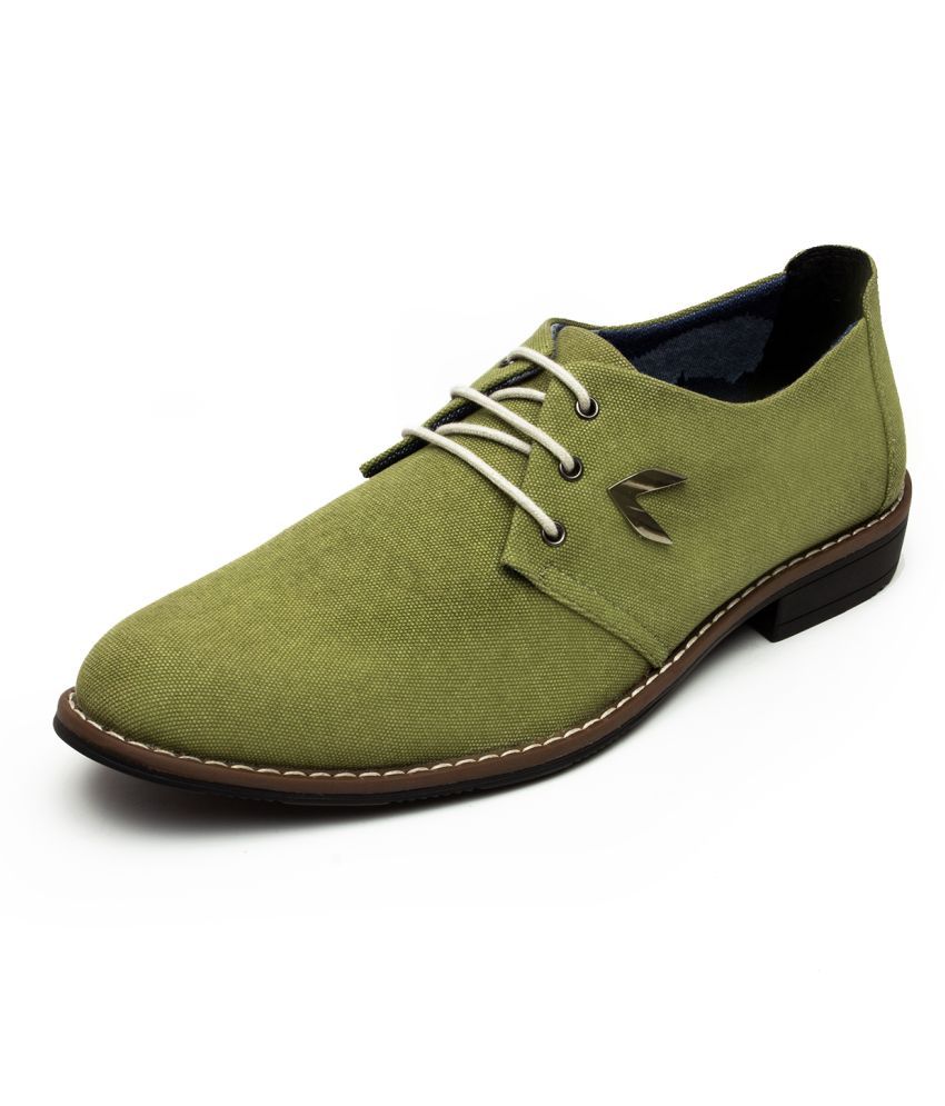 Ruro's Derby Artificial Leather Green 