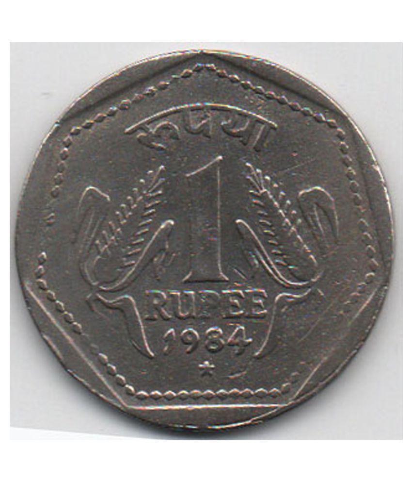     			1 /  ONE  RS / RUPEE1984 HYDERABAD (* MINT)  COMMEMORATIVE COLLECTIBLE-  EXTRA FINE CONDITION SAME AS PICTURE