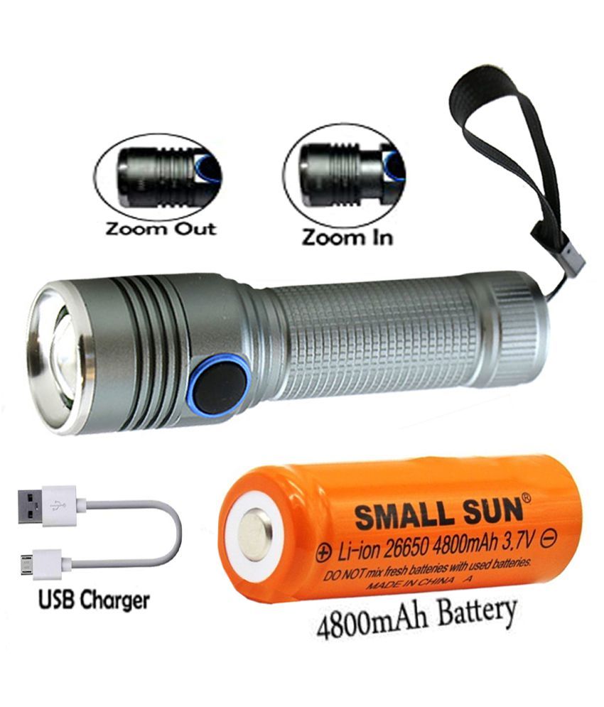 UC Super Bright Flashlight LED Rechargeable flashlight with USB