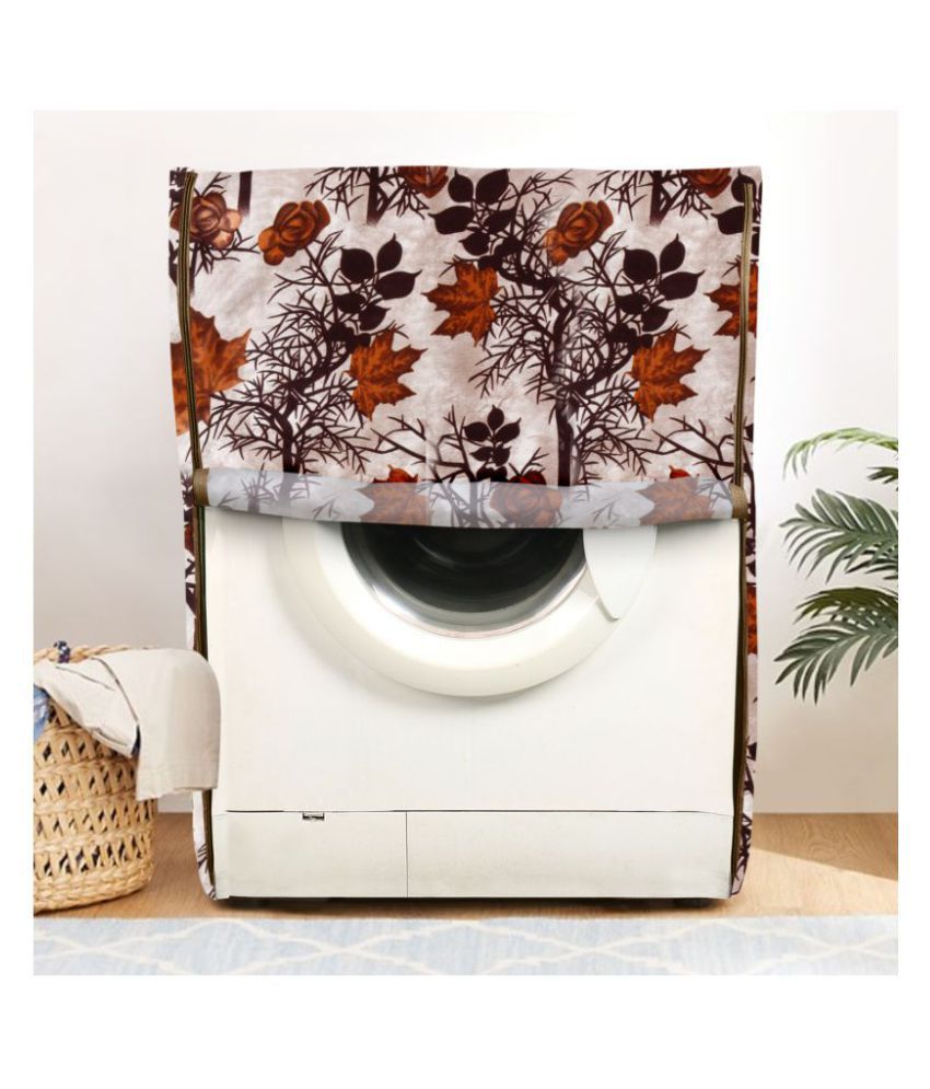     			E-Retailer Single Polyester Brown Washing Machine Cover for Universal Front Load