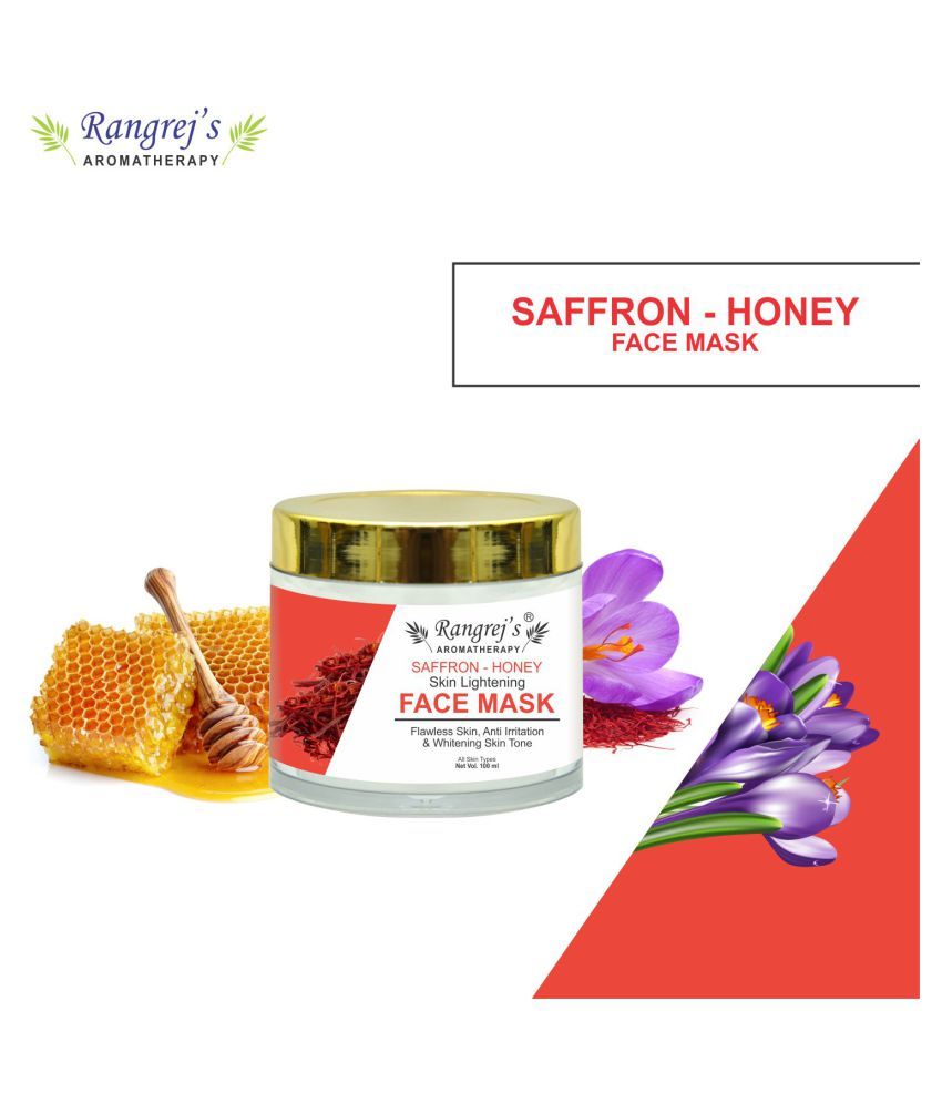 Rangrej's Aromatherapy Saffron & Honey Skin Lightening Face Mask 100 ml