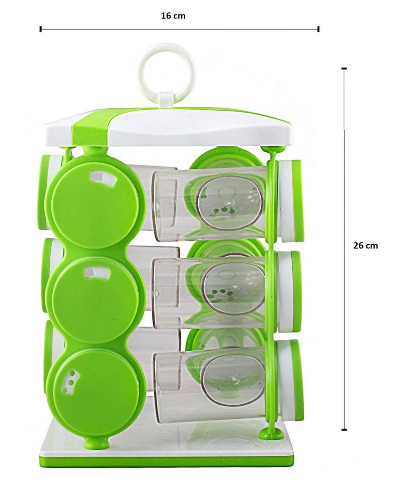 ganesh 12 jar revolving spice rack masala box