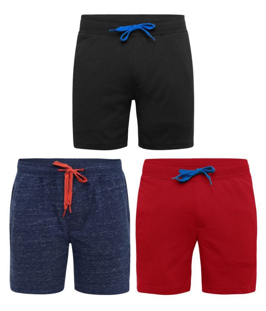 Jockey Athleisure Multicolor Boys Shorts - Pack of 3 (AB12) - Buy ...
