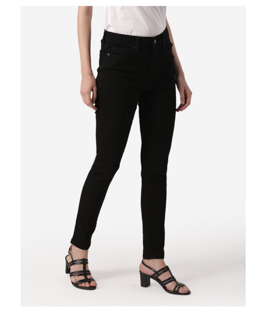Buy Mode By Red Tape Cotton Jeans - Black Online at Best Prices in ...