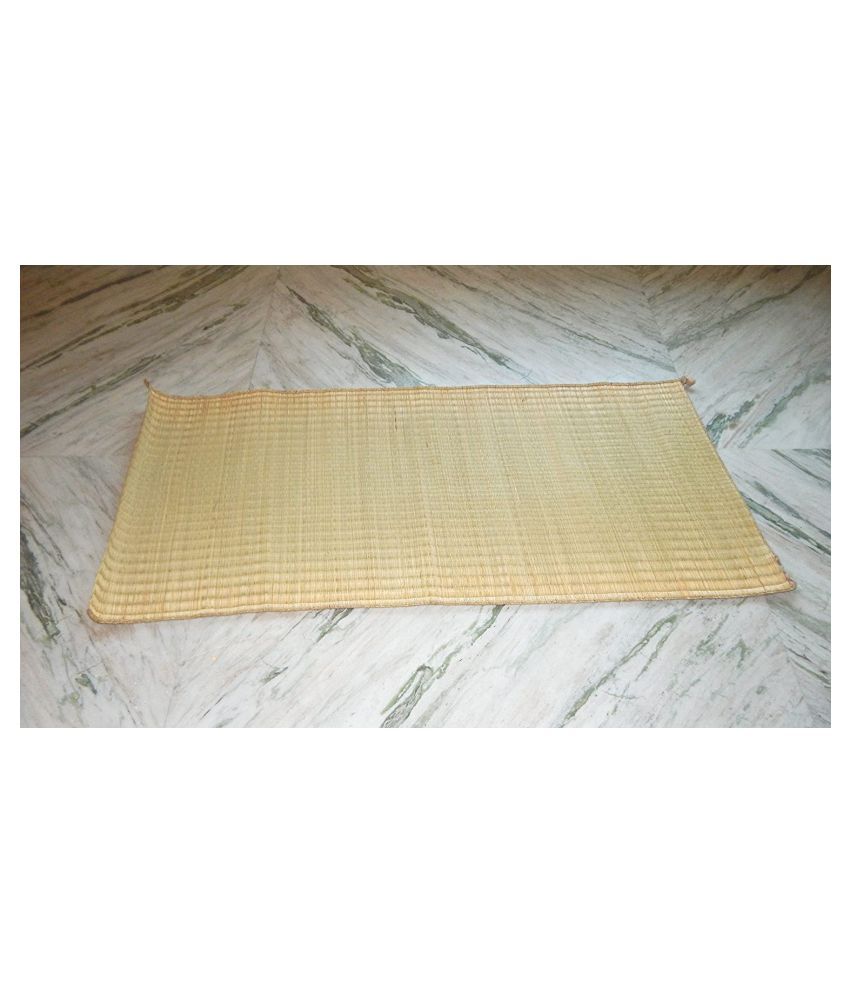 Natural Very Big Meditation Mat 5ft 7"/ 2ft 7" Sacred Kusha Grass