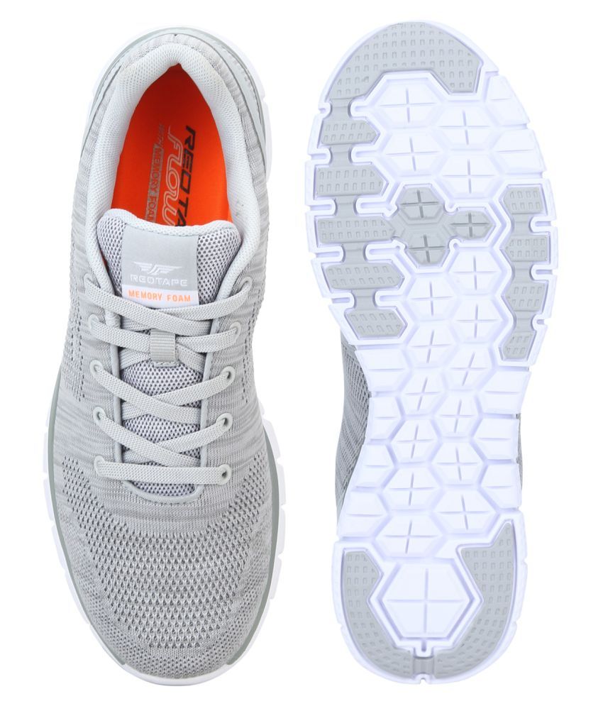 Red Tape Walking Gray Running Shoes 