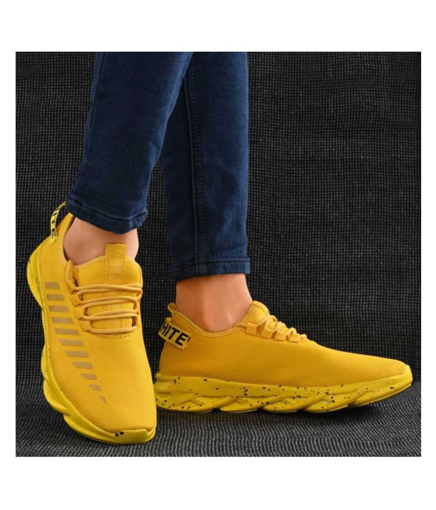 yellow and gray shoes
