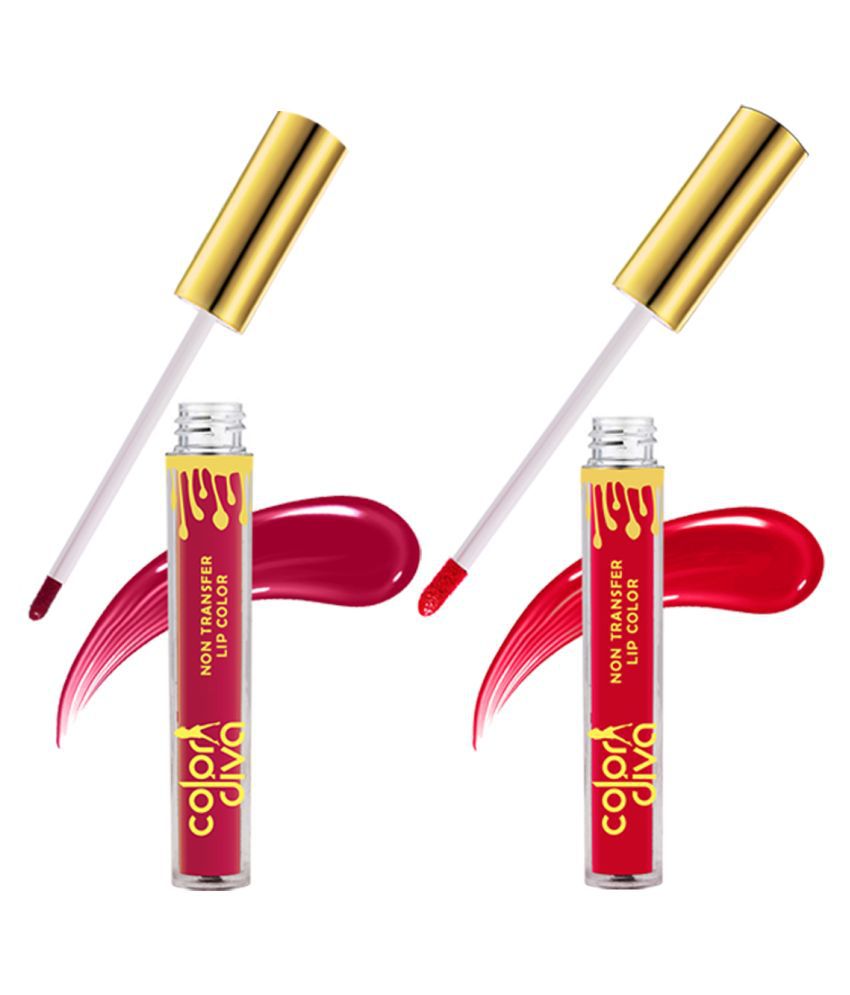     			Color Diva Non Transfer Matte Liquid Lipstick LL501-105-106 Multi 6 mL