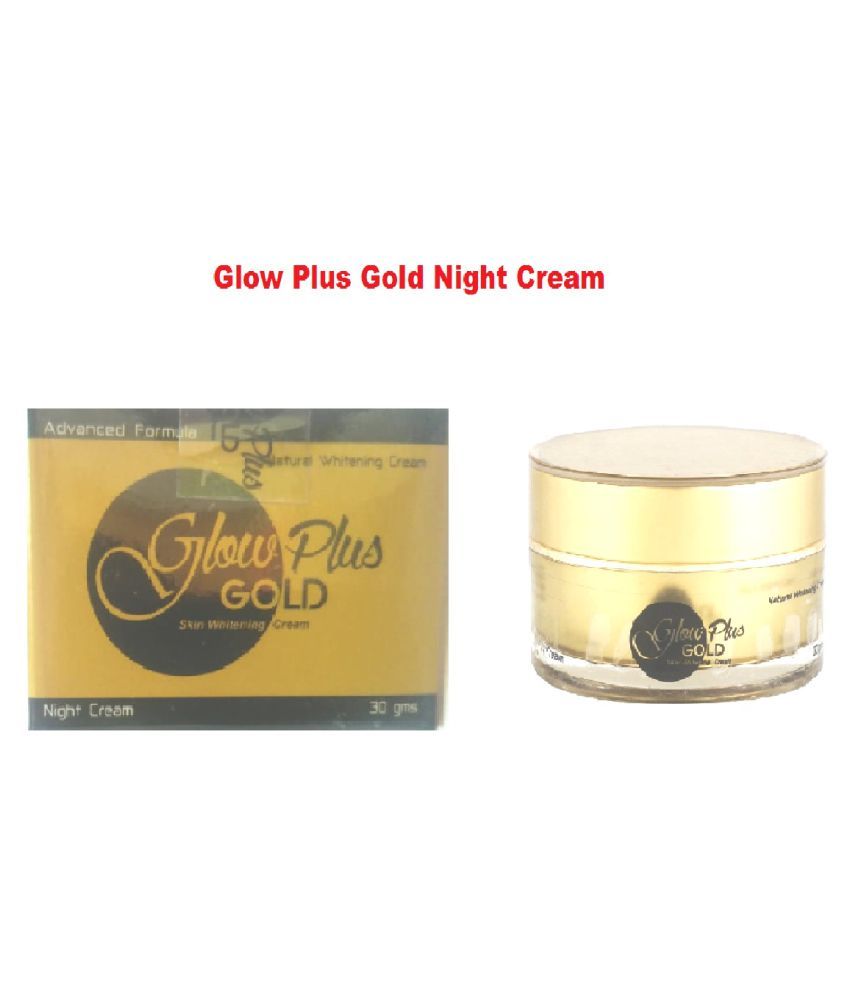 glow plus gold night cream