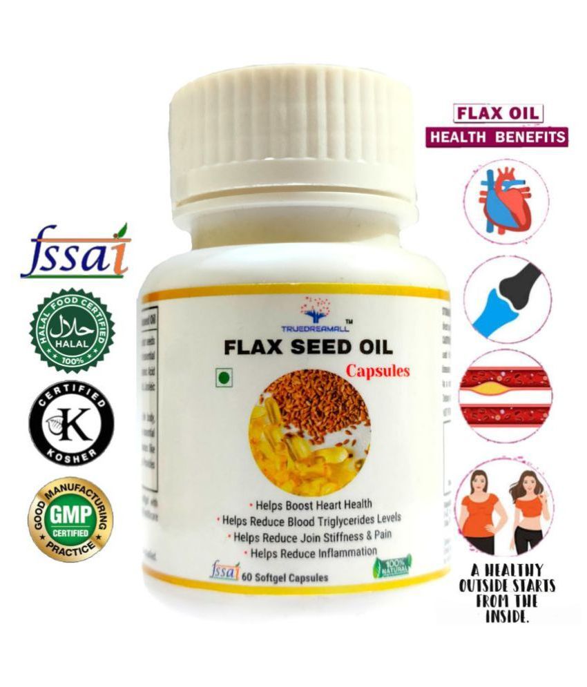 TRUEDREAMALL Flax Seed OilNatural Source of Omega3, 6, 9Reduces