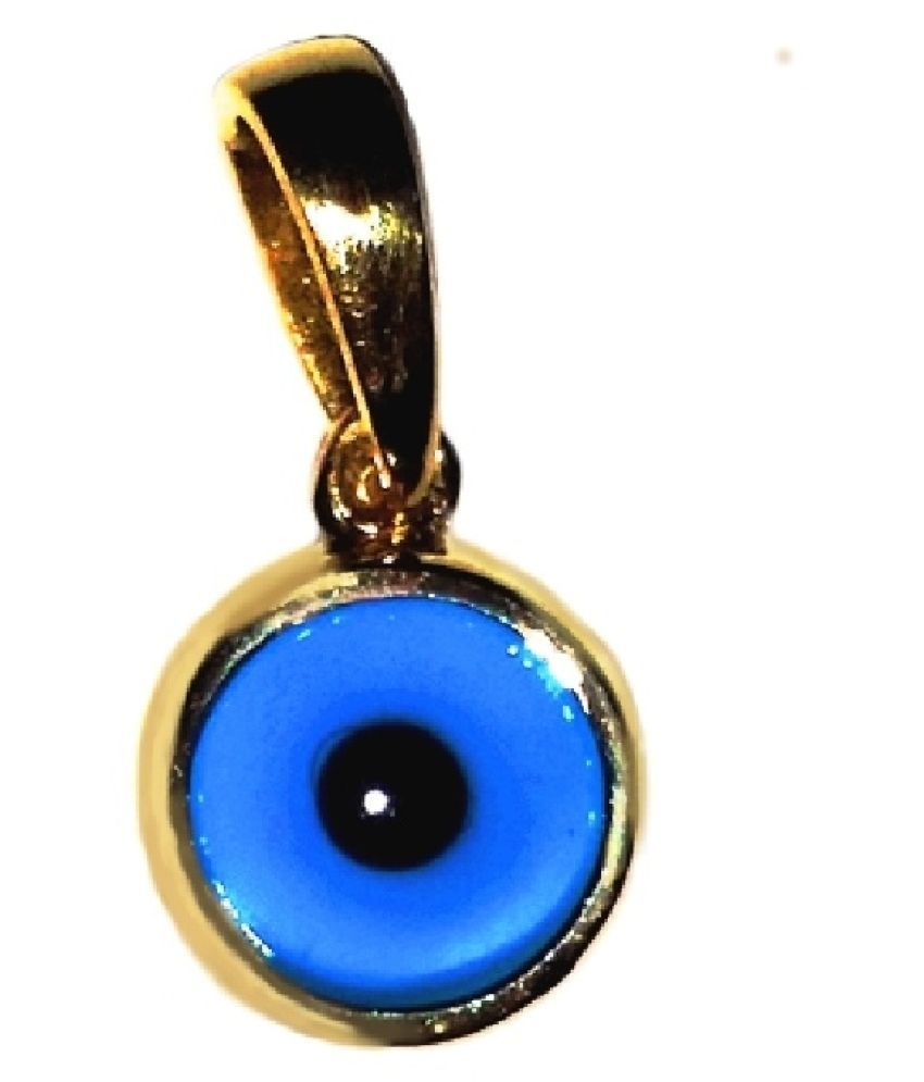 Multicolour Evil Eye Pendant for Protection for unisex gold plated