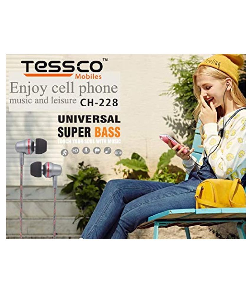 Tessco TESCOCH228HNDSFRUNVBLK On Ear Wired With Mic Headphones