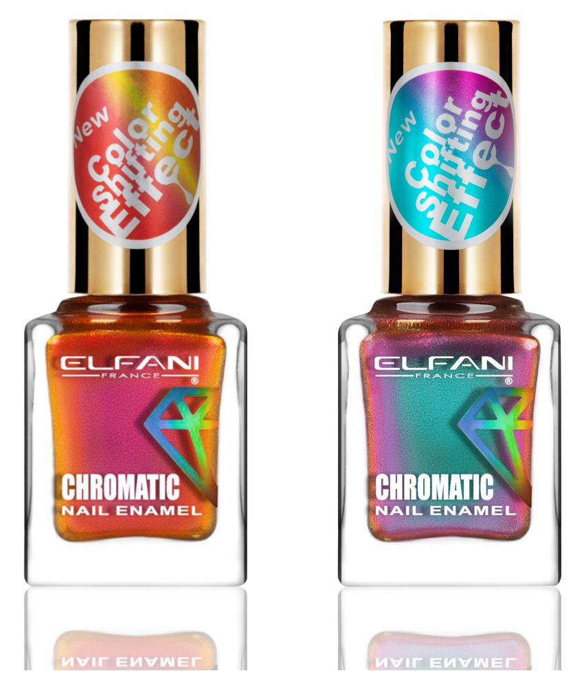     			Elfani Nail Polish Multi Multichrome Pack of 2 18 mL