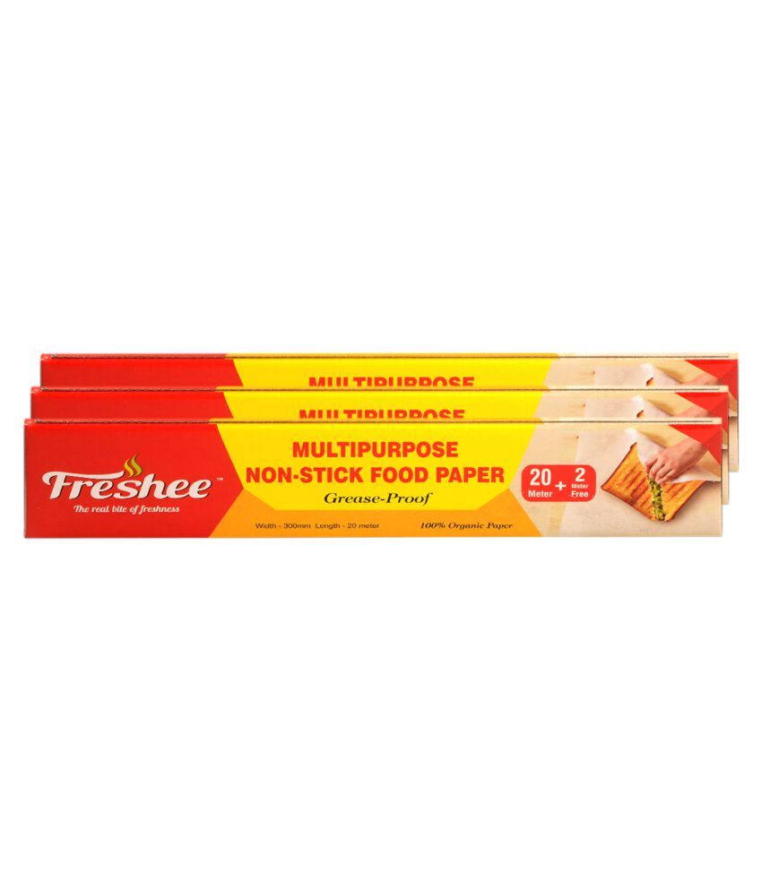     			Freshee Greaseproof Wrapping Paper, Pack of 3 x 22 meter