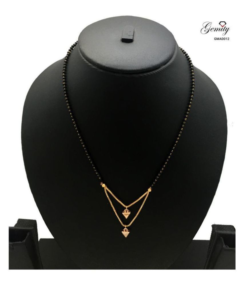 double layer gold mangalsutra