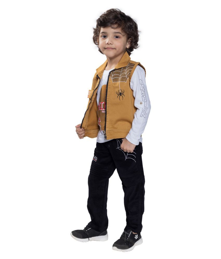 shirt with half jacket