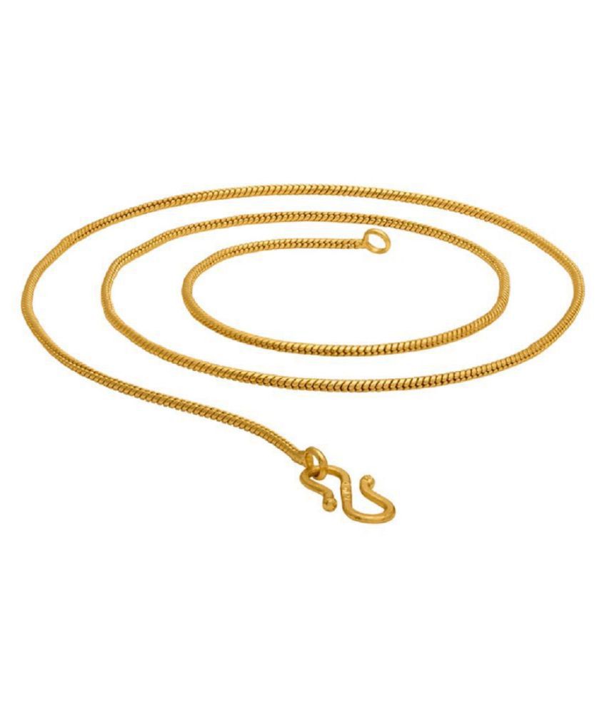     			Shankhraj Mall Gold Plated Mens Women Necklace Chain-10017