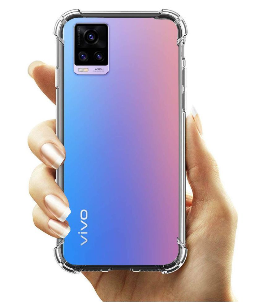     			Vivo V20 Shock Proof Case Megha Star - Transparent Premium Transparent Case