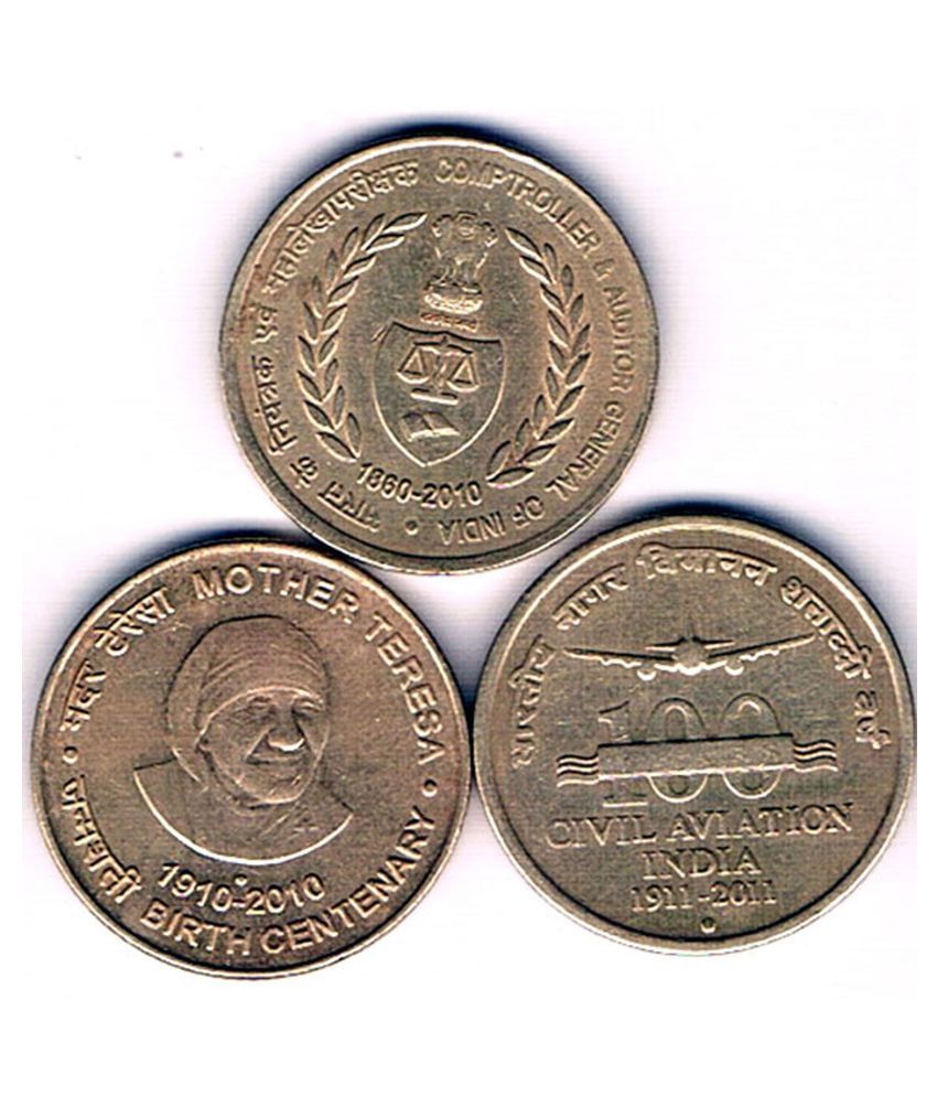     			5  /  FIVE  RS / RUPEE SUPER SALE 12  (3 COIN)  COMMEMORATIVE  COLLECTIBLE -  EXTRA FINE CONDITION SAME AS PICTURE