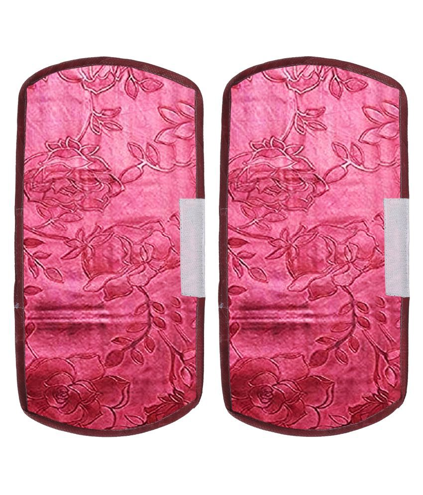     			E-Retailer Set of 2 PVC Red Fridge Handle Cover