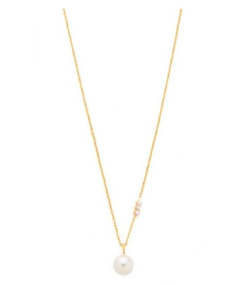 Gold Plated Pearl Pendant 7.5 ratti 