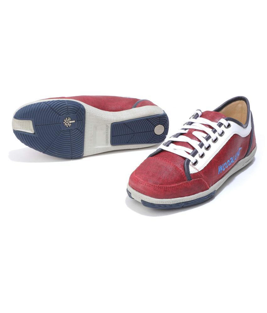 Woodland Red Casual Shoes - Buy Woodland Red Casual Shoes Online at ...