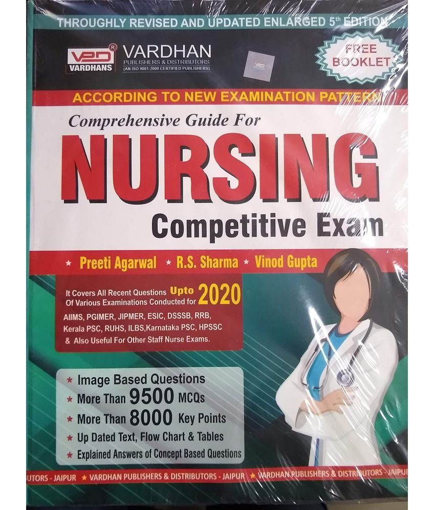 Comprehensive Guide For nursing Competitive Exam 5th ed 2020 Buy