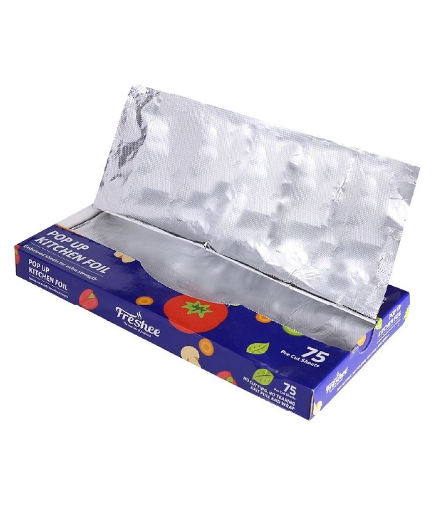     			Freshee 75 Pre Cut Aluminium Foil Sheet 30 cm x 27 cm Pack of 4