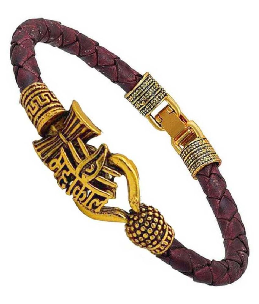     			Desginer Golden Mahakal Bracelet For Men & Women