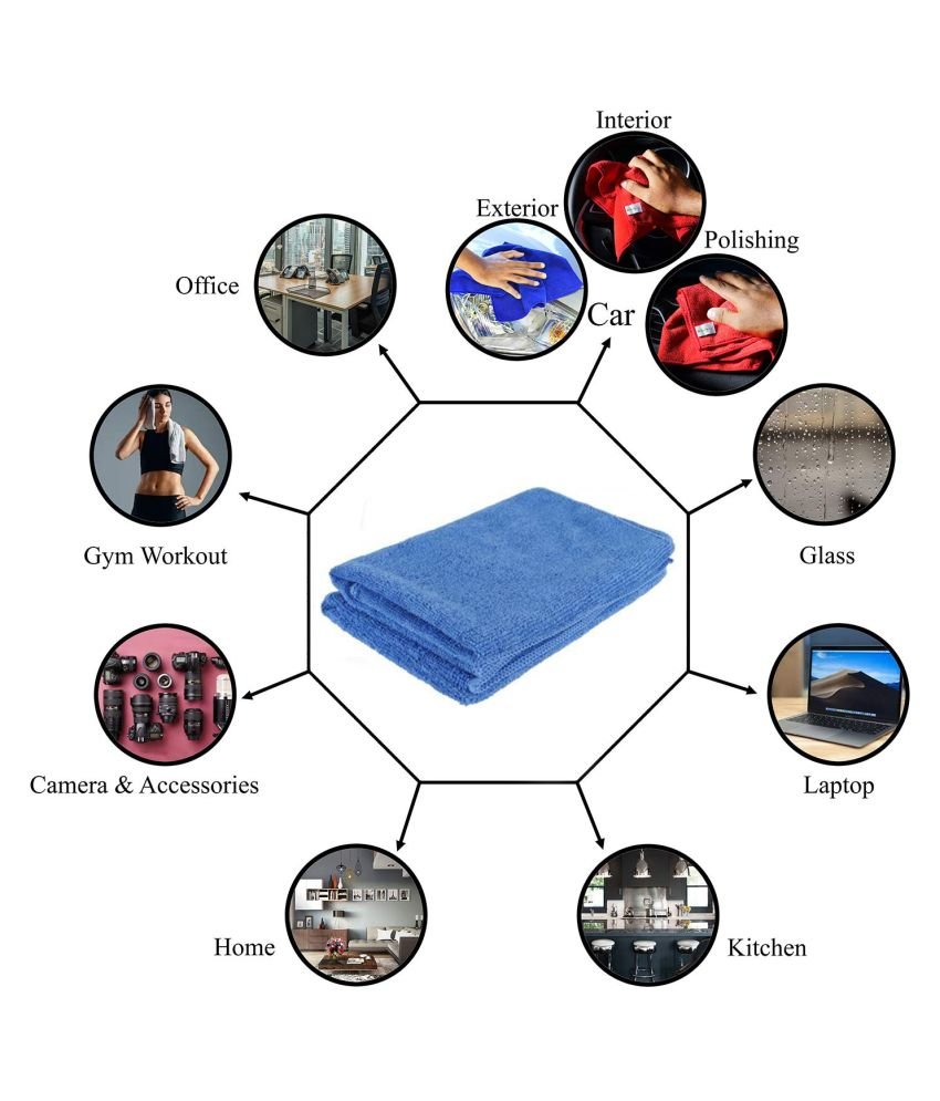 Kolan Ultra Soft, Non Abrasive MultiPurpose Microfibre Towel/Cleaning