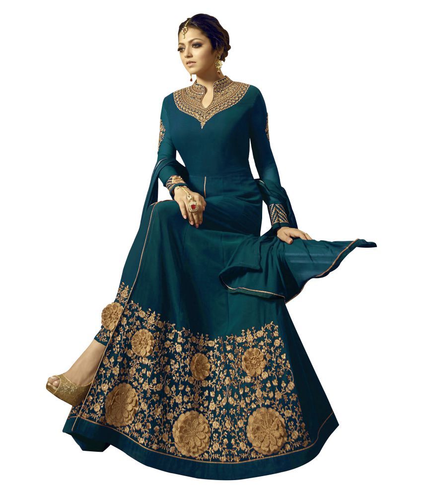 georgette suit neck design