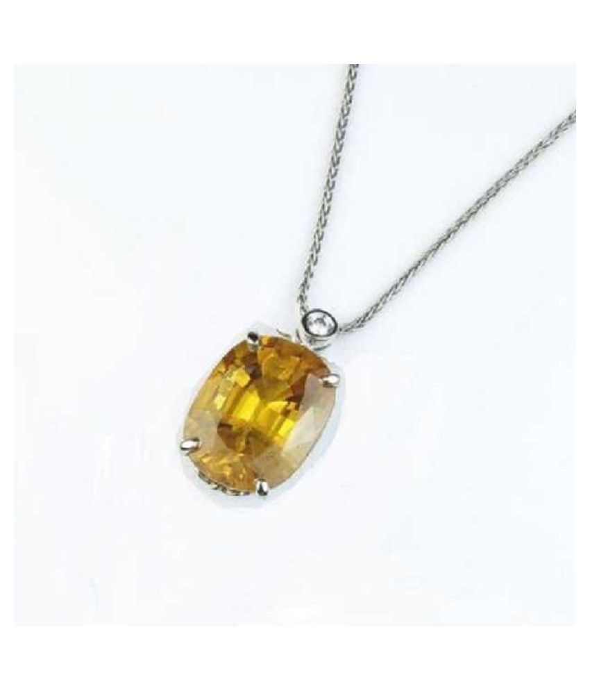 yellow stone pendant