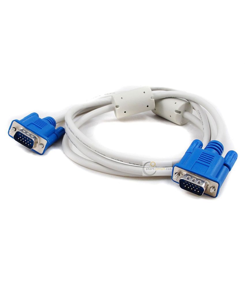     			Upix 1.5m VGA Cable- Supports PC, Monitor, LCD/LED, Projector - White