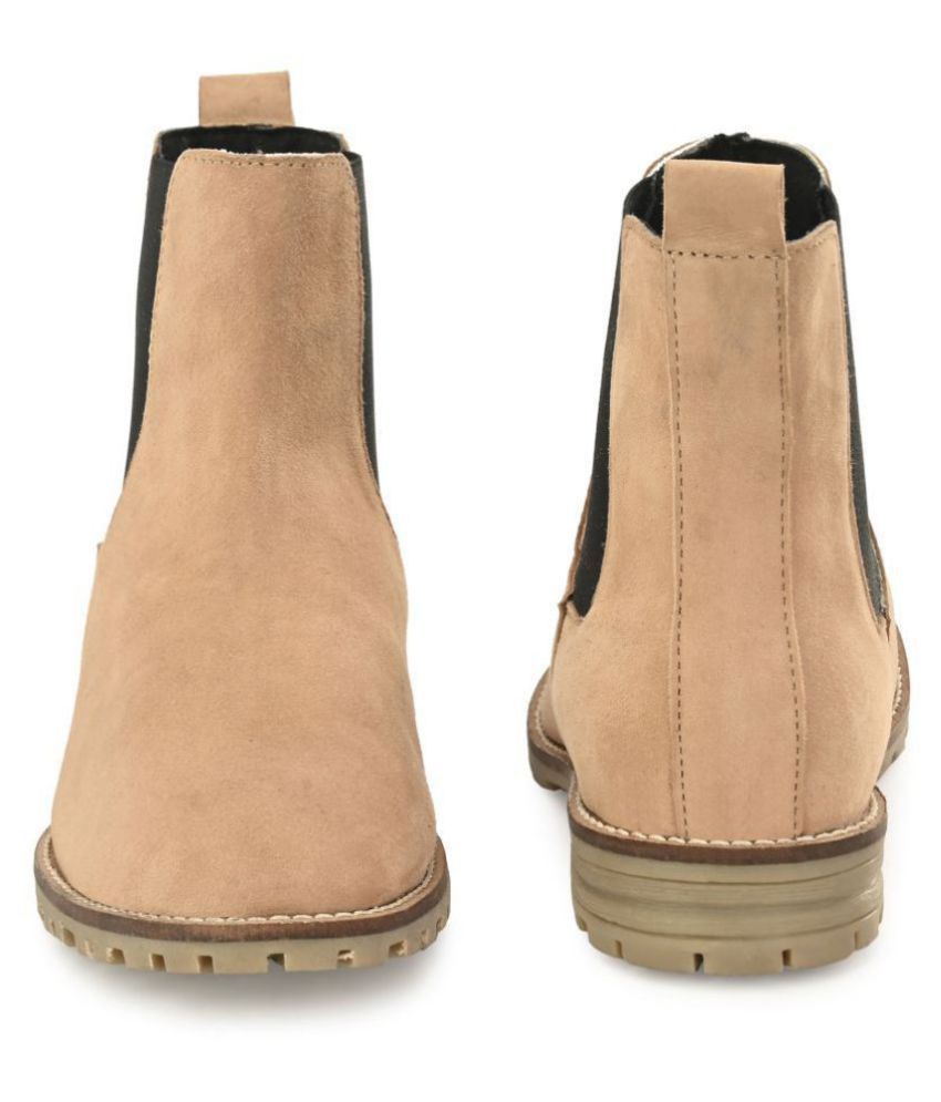 chelsea beige boots