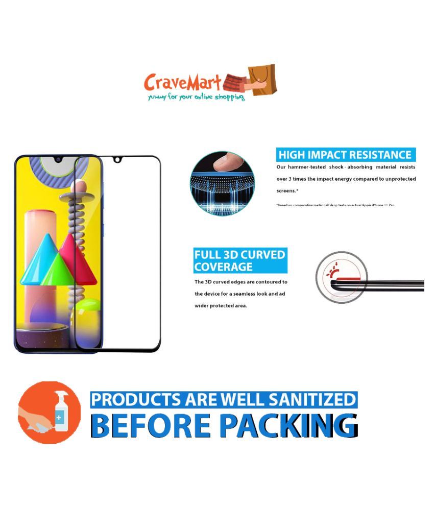 Samsung Galaxy M31 Tempered Glass by CraveMart Tempered Glass Online