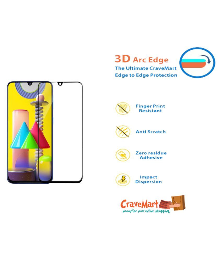 Samsung Galaxy M31 Tempered Glass by CraveMart Tempered Glass Online
