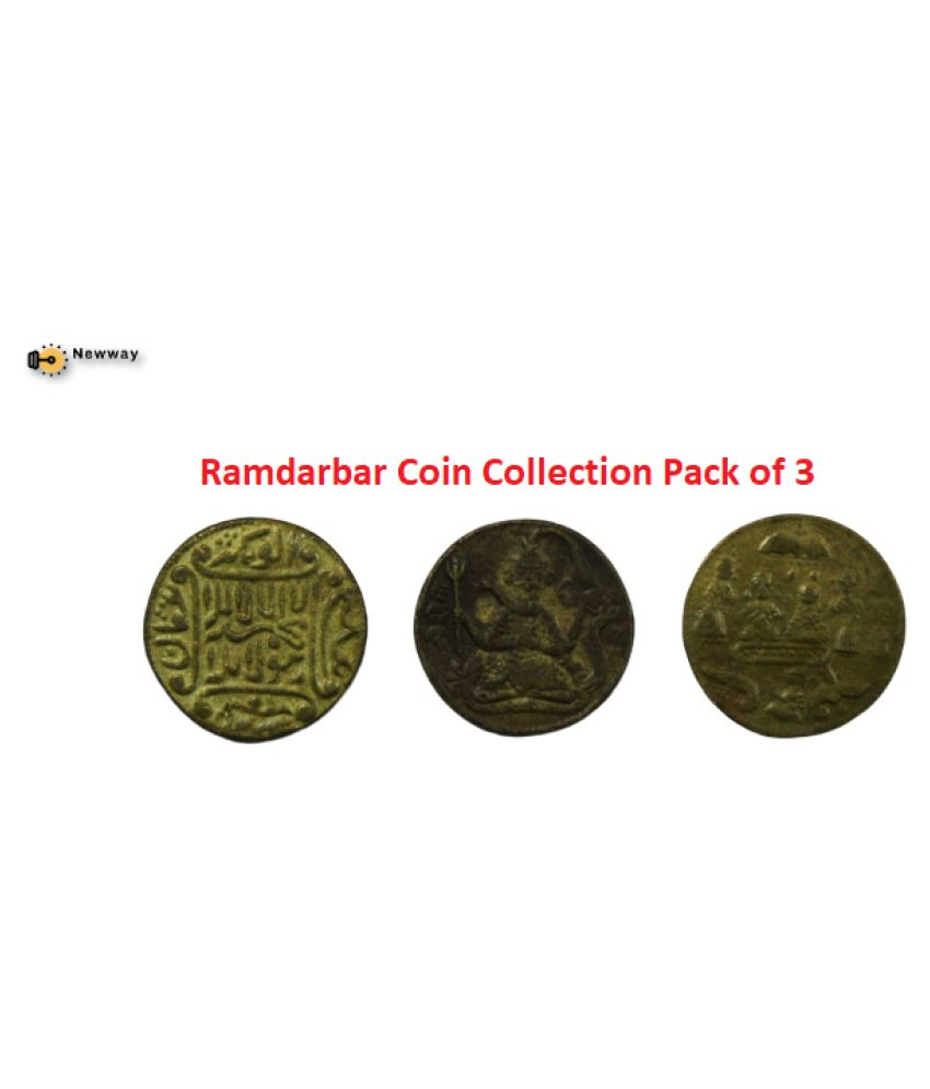     			{Pack of 3} Shiv,Mata and Temple Ramdarbar Rare Collection Coins