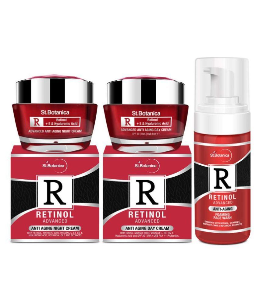 StBotanica Youth Combo Face Wash + Night Cream + Day Cream Facial Kit
