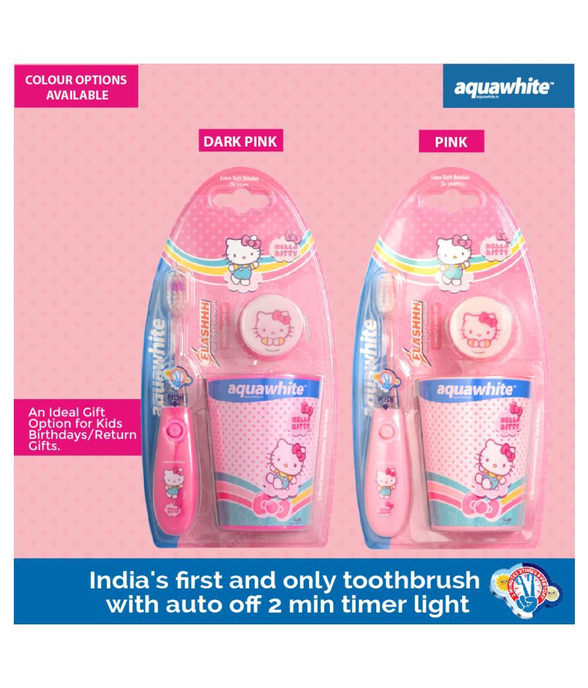 aquawhite Hello Kitty Flash B1G1 Toothbrush