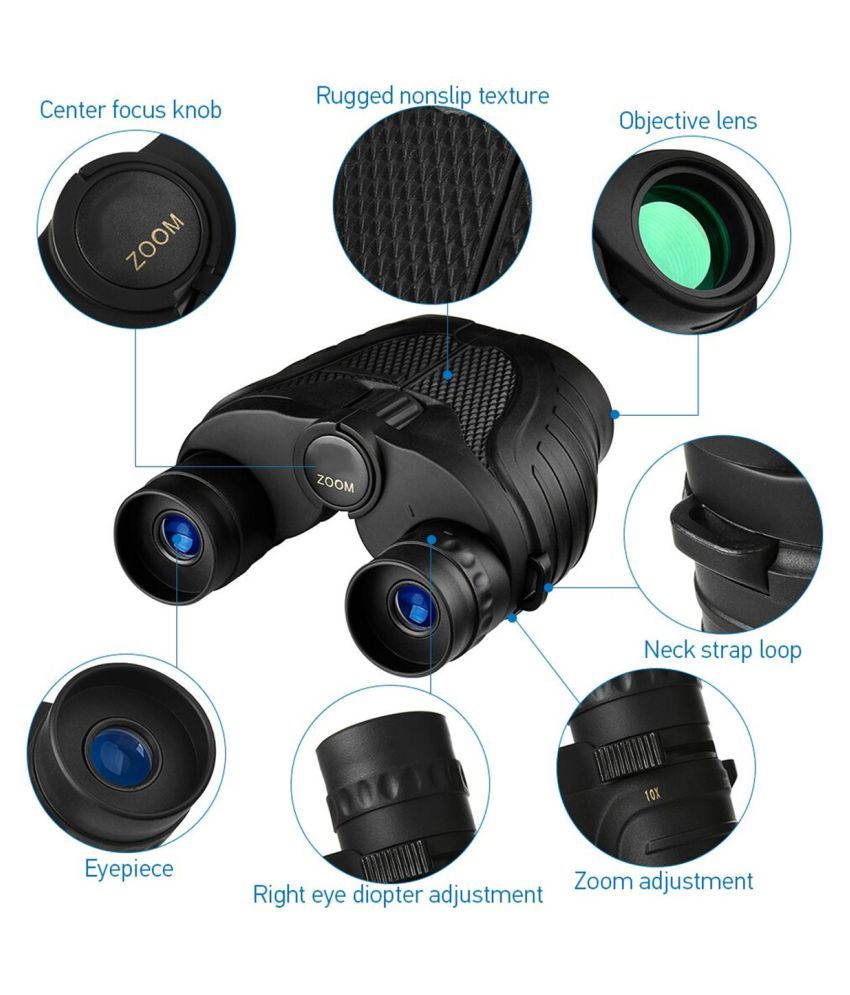 Binocular 10x25 Monocular Foldable Telescope,HD Monocular Dual Focus